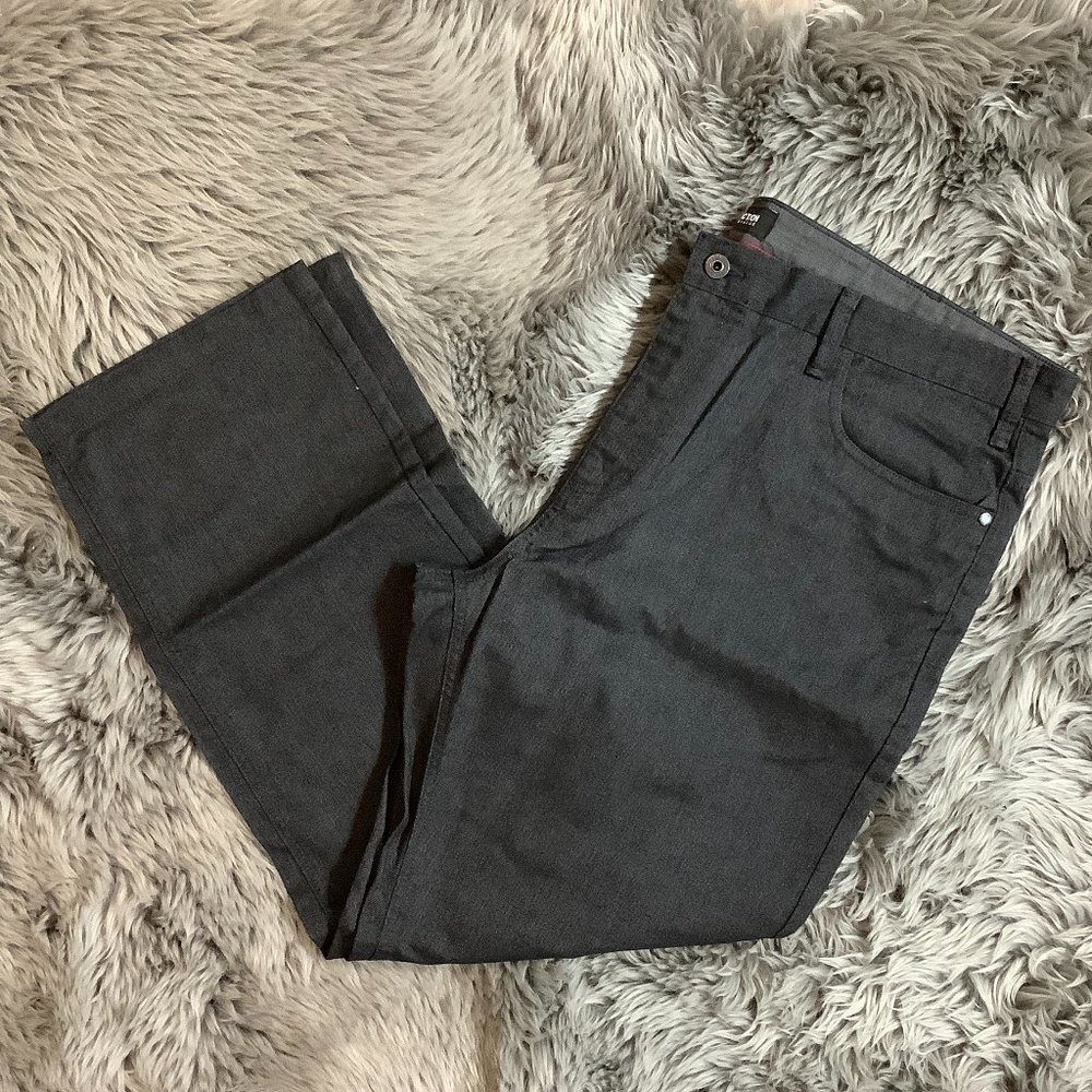 Kenneth Cole | Men's Straight Fit Pants | Black | Size 42 x 30